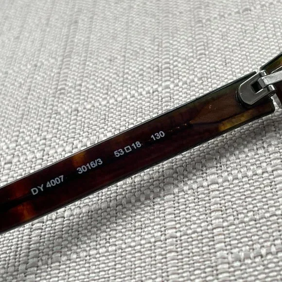 Vintage DKNY Women Eyeglasses Frame Brown Tortoise DY4007 53[]18 130 Glasses - Picture 8 of 11